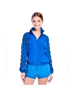 Teddi vintage blue bomber jacket size large
